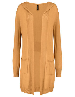 Damen Longcardigan mit Kapuze