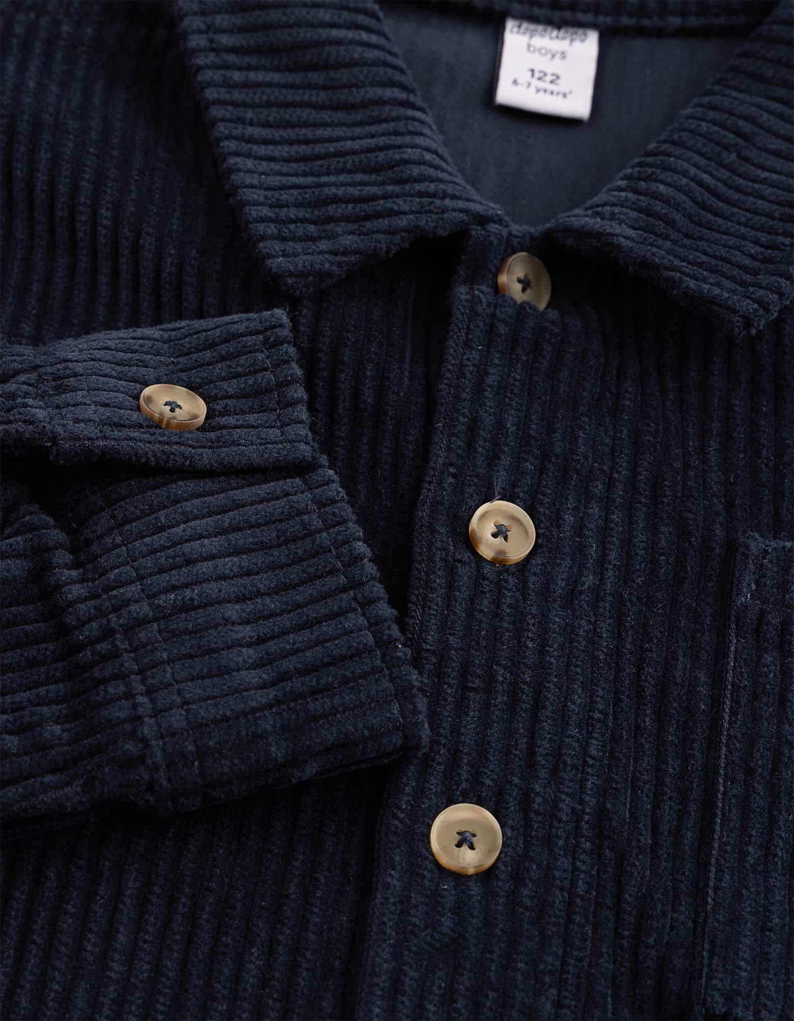 Chemise - Velours c&ocirc;tel&eacute; - bleu fonc&eacute;