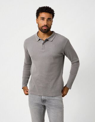 Col polo - gris fonc&eacute;