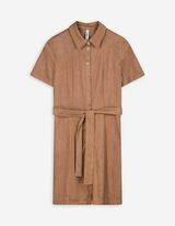 Kleid - Wildlederimitat - braun
