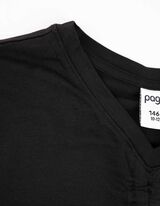 T-s&auml;rk - l&uuml;hendatud - must