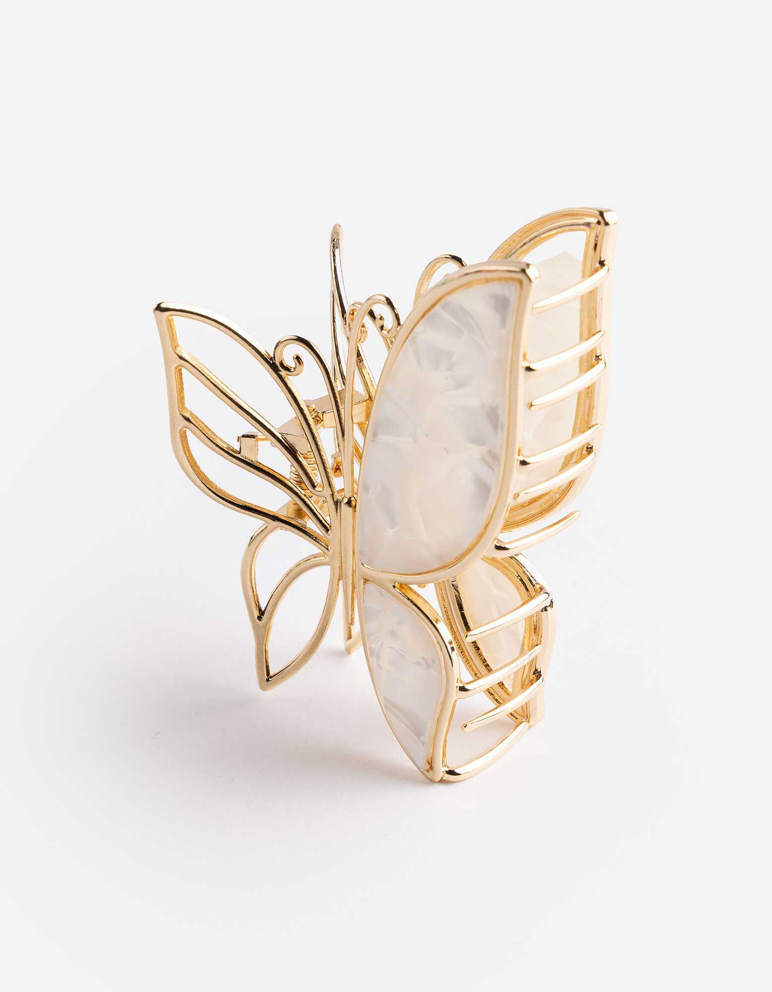 Haarklammer - Schmetterling - Goldfarben