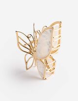 Haarklammer - Schmetterling - Goldfarben