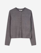 Cardigan - Knopfleiste - grau