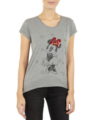 Damen T-Shirt mit Minnie Mouse-Print