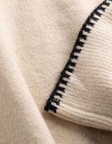 Pullover - Kontrastn&auml;hte - Beige