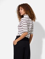 Tričko - Stojáček - bílá