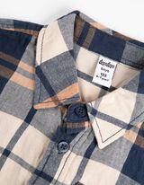 Overhemd - Borstzak - donkerblauw