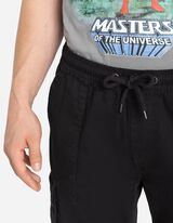 Cargo hlače - mje&scaron;avina pamuka - crna