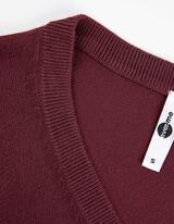 Tričko s dlhými rukávmi - LENZING™ ECOVERO™ - tmavocervena