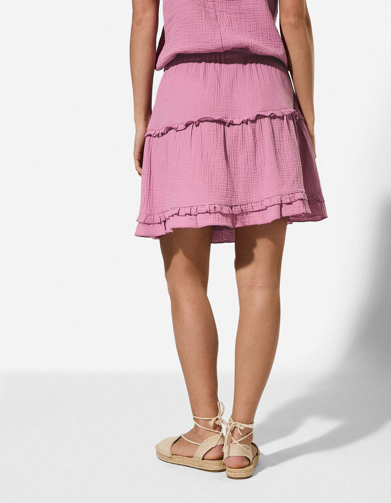 Skort - einfarbig - Rosa