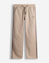 Jogginghose - Kontraststreifen - hellbraun