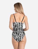 Jednodielne plavky - Vatovan&eacute; ko&scaron;&iacute;čky - cierna