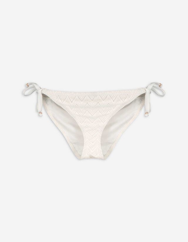 Bikinibroekje - Lurex - wit