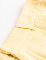 Bermuda  - Leinen-Optik - hellgelb