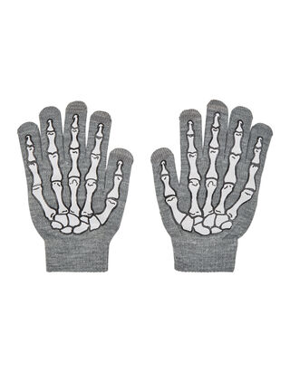 Jungen Handschuhe mit Skelett-Print &ndash; Touchscreen-f&auml;hig 