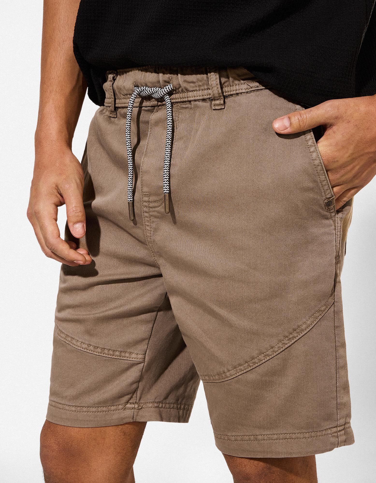 Shorts - Twill - grau