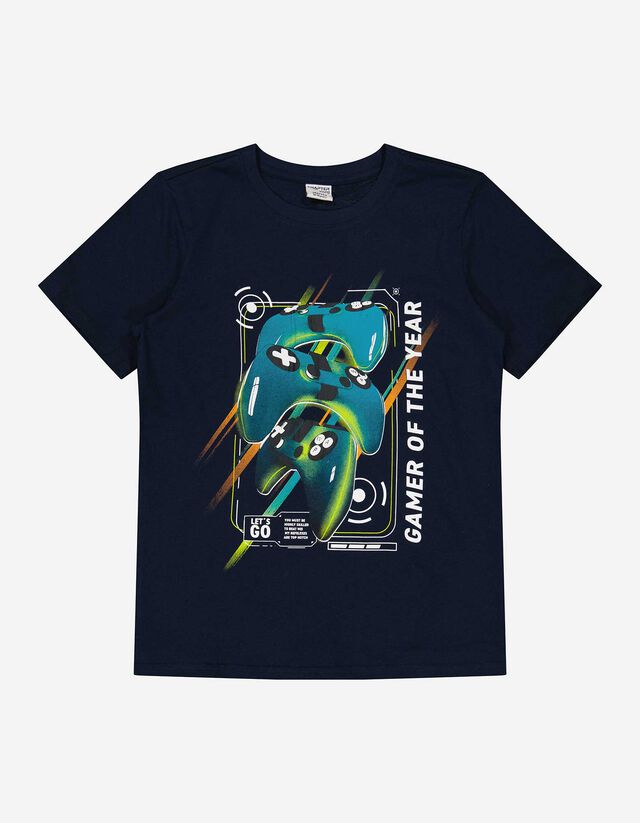 T-shirt - Stampa - blu scuro