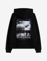 Sweatshirt - Rückenprint - schwarz