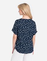 Ingblúz - LENZING™ ECOVERO™ - sotetkek