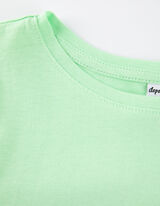 T-shirt - Maniche a palloncino - verde chiaro