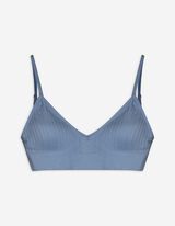 Bustier - Geribd - lichtblauw