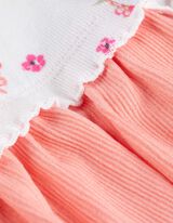 Haljina - Šareni print - bela