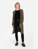 Dolga jopa - Groba pletenina - rjava