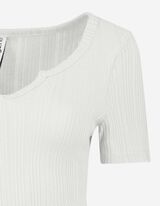 T-shirt - Teneur en viscose - blanc