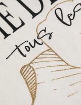 T-s&auml;rk - s&auml;delev motiiv - valge