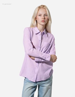 Ko&scaron;ile - Proužky - lila