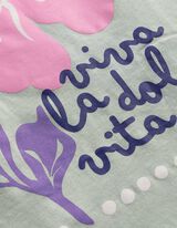 T-shirt - Druk z przodu - jasny zielony