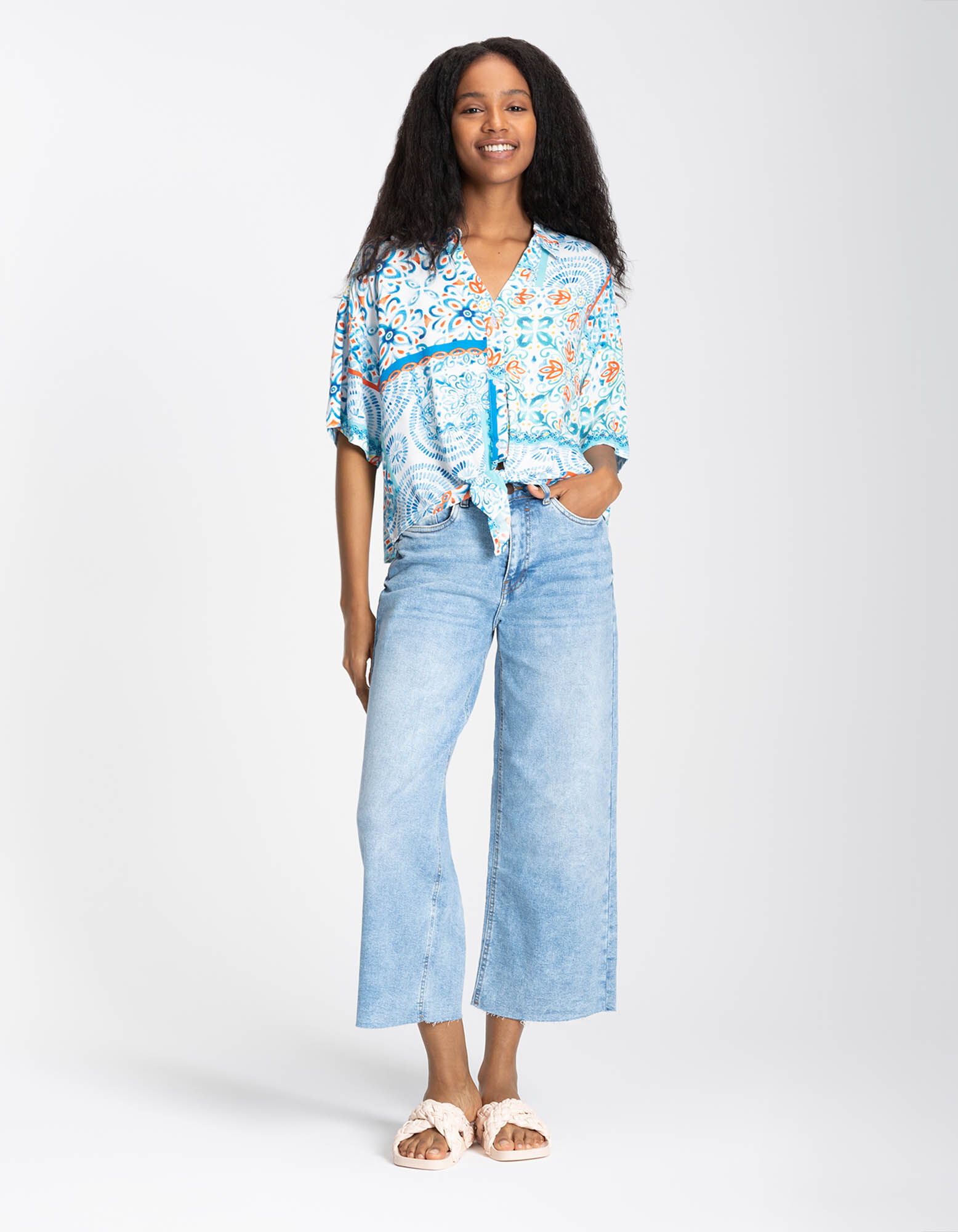 dżinsy - Straight Fit - niebieski - Takko Fashion