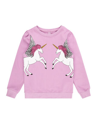 M&auml;dchen Sweatshirt mit Pegasus-Prints&nbsp;