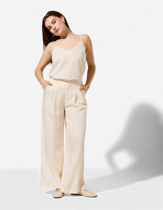 Hose - Wide Fit - Off-White
