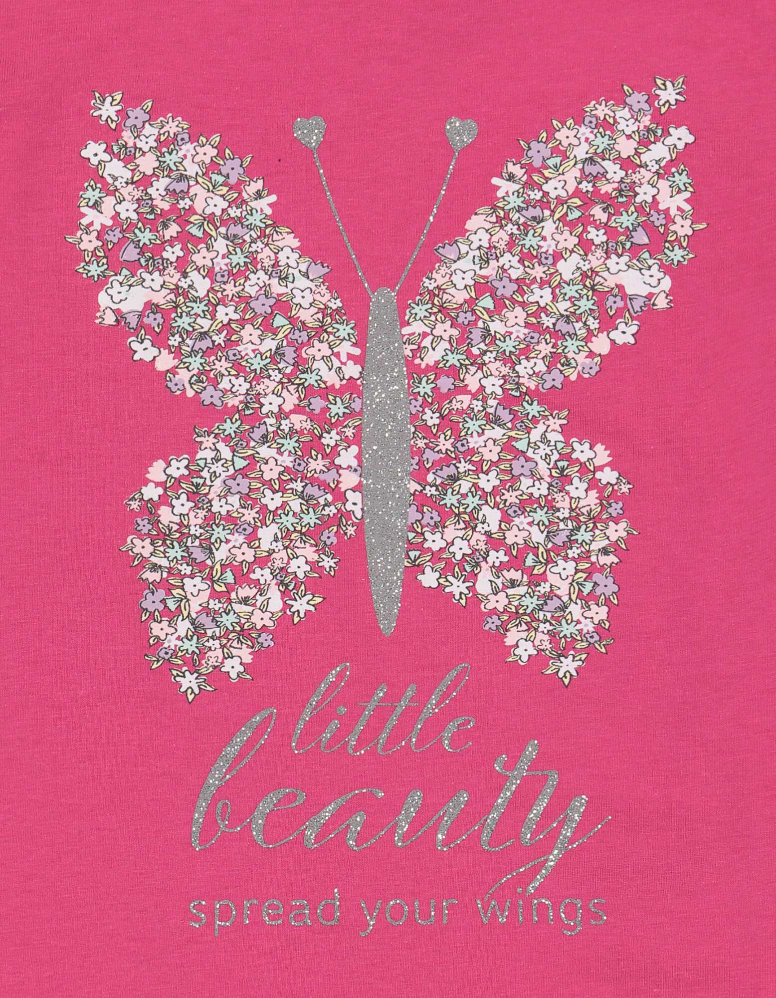 T-shirt - Glitterprint - pink