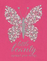 T-shirt - Glitterprint - pink
