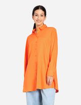 Hemdkleid - Leinen-Mix