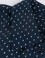 Hemd - Punktemuster - dunkelblau