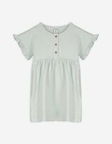 Kleid - Crinkle-Optik - hellgrün