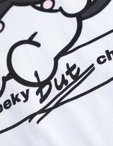 Póló - Nyomott minta - feher