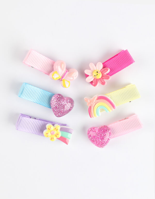 Haarsieraden - Set van 6 - roze
