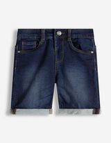 Jeansshorts - Regulierbarer Saum - dunkelblau