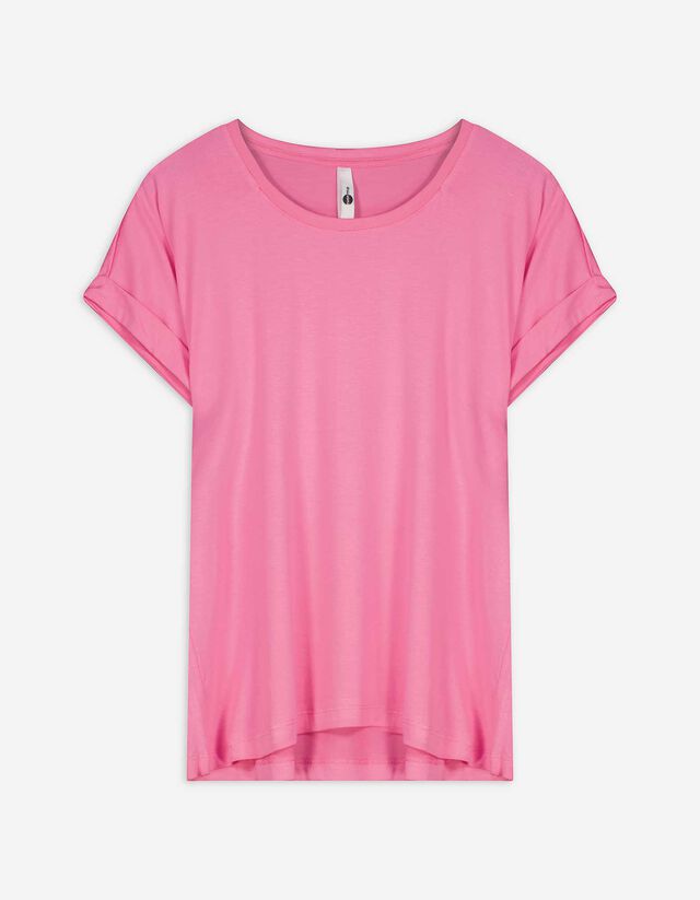 T-Shirt - Viskose-Mix - pink