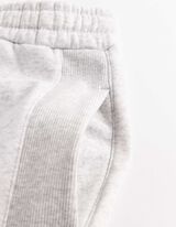 Jogginghose - Weites Bein - hellgrau