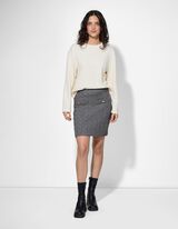 Kötött szoknya - sötétszürke