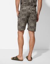 Šortky - Žakárový - sv. zelena