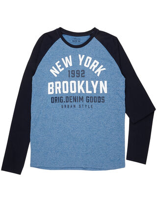 Herren Baseball Longsleeve mit Print