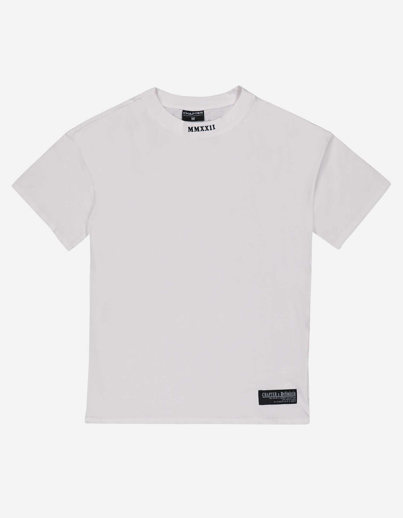 T-shirt - Message imprim&eacute; - blanc