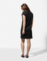 Kleid - gerade geschnitten - schwarz